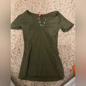 Guess green top